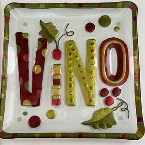 Colorful Vino Decorative Plate